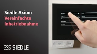 Siedle Axiom Vereinfachte Inbetriebnahme für eine Klingeltaste [upl. by Jola]