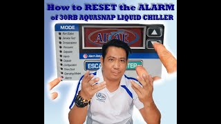 HOW TO RESET THE ALARM OF 30RB AQUASNAP AIRCOOLED SCROLL LIQUID CHILLER  CHILLER CONTROL  CARRIER [upl. by Gable]