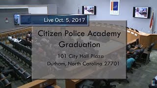 2017 Durham Citizen Police Academy Graduation [upl. by Idnym939]