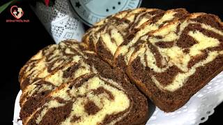 طريقة عمل الكيك الرخامي بالشكلاط Recette de cake marbré au chocolat [upl. by Inat]