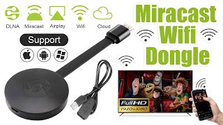 Connect Mobile Screen To TV with Miracast WiFi Dongle I Wireless Display I WiFi Display Receiver [upl. by Isawk]