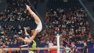 Lorette Charpy is BACK  Uneven Bars  Podium Training  Paris World Cup 2023 [upl. by Kameko]