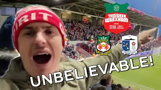 This Week in Wrexham THREE STOPPAGE TIME GOALS  Wrexham vs Barrow Vlog [upl. by Ariamat]