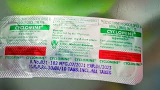 Cyclomine tablet uses cyclomine tablet benifit Cyclomine tablet price cyclomine tablet side effects [upl. by Elspeth]