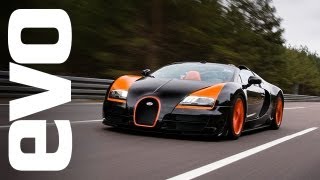 Bugatti Veyron Grand Sport Vitesse  world record top speed  evo DIARIES [upl. by Atena]