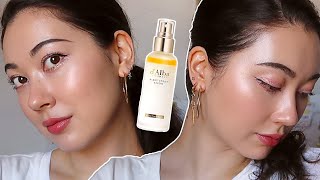 DALBA SPRAY SERUM REVIEW ✨ Simple  Quick AM Routine GlowSerum [upl. by Stephani]