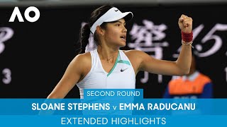 Sloane Stephens v Emma Raducanu Extended Highlights 1R  Australian Open 2022 [upl. by Campball867]