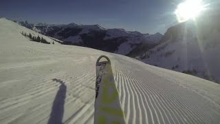 Kamerafahrt Seekarpiste im Skigebiet Saalbach Hinterglemm Leogang Fieberbrunn [upl. by Winfred900]