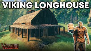 EASY Viking Longhouse Tutorial  Valheim [upl. by Daniele]