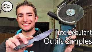 FABRIQUER UN COUTEAU AVEC DES OUTILS SIMPLES  Tutoriel facile pour débutant [upl. by Haelam]