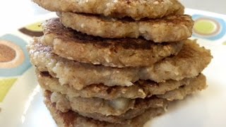 TORTITAS DE MANZANA AVENA Y TRIGO  Recetas Nutritivas para Bebés y Niños  HechoxMama [upl. by Aihtyc]