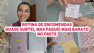 VLOG  PRODUÇÃO DE TAGS PLANNERS E DICA DE COMO PAGAR MAIS BARATO NO FRETE [upl. by Appilihp]