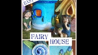 Easy DIY Fairy house birdhouse Crafty Conjuring New Video Making Fairies [upl. by Christiano]