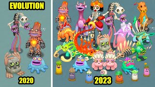 Bone Island Evolution  All Sounds and Animations  My Singing Monsters [upl. by Hniht]