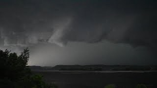 Large Hail Strong Winds Constant Lightning  Severe Thunderstorms in Western Wisconsin  51922 [upl. by Mariejeanne]