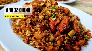 CÓMO HACER ARROZ CHINO PARA NEGOCIO  RECETA DE ARROZ CHINO CASERO  ARROZ CHINO FÁCIL ✔️❤️❤️ [upl. by Dalt]