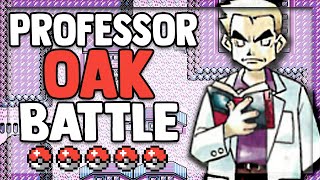 The REAL final battle Battling Professor Oak in Pokemon RedBlue [upl. by Nena]