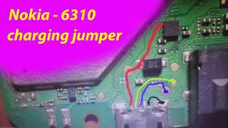 Nokia 6310 charging connector way jumper solution [upl. by Htepsle]