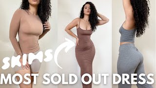 SKIMS TRY ON HAUL  SOFT LOUNGEWEAR FITS EVERYBODY [upl. by Ivzt]