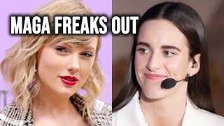 MAGA Supporters EXPLODE In Taylor Swift Tantrum After Caitlin Clark Move [upl. by Veriee]