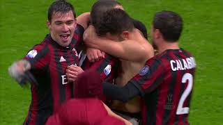 Il gol di Cutrone  Milan  Inter 00 10 dts  TIM Cup 201718 [upl. by Cooperman]