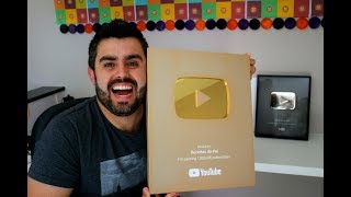 NOVA PLACA DO YOUTUBE 1 MILHÃO DE INSCRITOS [upl. by Okin227]