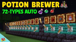 Minecraft Bedrock INSTANT Potion Brewer One Touch Tutorial MCPE Xbox PC Ps4 [upl. by Ardeen]