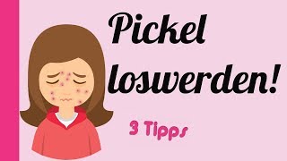 Pickel loswerden👍 Pickel entfernen statt abdecken  3 Tipps für starke Mädchen [upl. by Bowne]