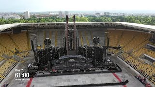 Rammstein  Europe Stadium Tour Time Lapse [upl. by Ayra]