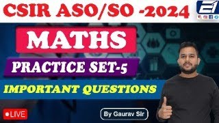 CSIR ASOSO 2024 PRACTICE SET ALL IMPORTANT QUESTIONS [upl. by Accissej]