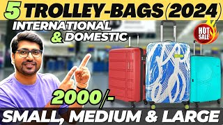 🔥SALE🔥Best Trolley Bags Under 2000⚡Best Trolley Bags 2024 India⚡Best Trolley Bag In India 2024⚡ [upl. by Kampmann]