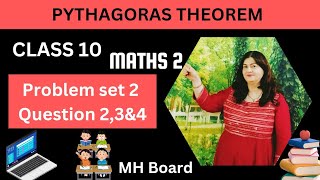 class 10 geometrymaths 2problem set 2Q234Pythagoras Theorem of class 10🔥 [upl. by Yelyah6]