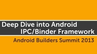 Deep Dive into Android IPCBinder Framework [upl. by Erastes]