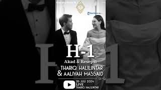 Thariq Halilintar dan Aaliyah Massaid Menikah Besok Disiarkan Langsung di Youtube [upl. by Urias]