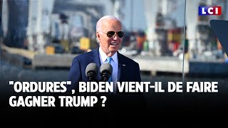 quotOrduresquot Biden vientil de faire gagner Trump  ｜LCI [upl. by Goar910]