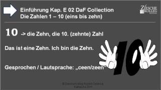 Kap Einführung 02 Die Zahlen von 110 die Zehn [upl. by Ahcas]