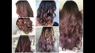 Top25 Chocolate Mauve Balayage Ideas  Winter Hair Color Trend for 2018\2019 [upl. by Eduam]