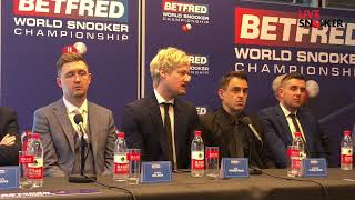 Ronnie OSullivan HONEST in World Championship press conference quotTheres going to be carnagequot [upl. by Mitinger]