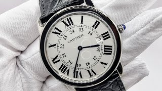 Cartier Ronde Solo de Cartier Quartz Steel Ref 2934 [upl. by Aun147]