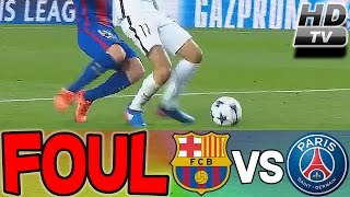 Slow Motion Foul Mascherano tackle on Di Maria  Barcelona 61 PSG 2017 [upl. by Alli262]