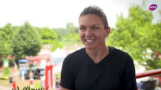 Simona Halep  2018 Montreal pretournament interview [upl. by Anauqes181]