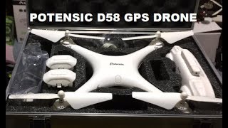 Potensic D58 GPS DRONE Baller Addition IM BACK BAMZOKA RC Quadcopter Review [upl. by Anikal902]