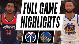 WIZARDS at WARRIORS  NEW ROSTER MATCHUP  FULL GAME HIGHLIGHTS [upl. by Fabron]