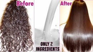 Permanent Hair Straightening at Home  Only Natural Ingredients  TipsToTop By Shalini [upl. by Reivax]