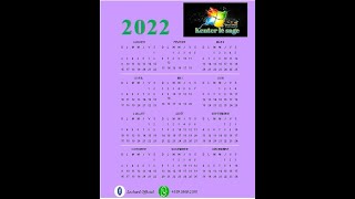 Calendrier 2022 semi personnalise sur Ms Office Publisher  Lochard Official [upl. by Otsedom]