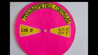 Maths Working Model Trigonometric FormulasTrigonometric Identities Maths Project  Maths Model [upl. by Heddi778]