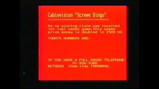 Rediffusion Cablevision Bingo [upl. by Teena267]