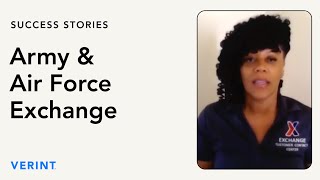 Hear How Army amp Air Force Exchange Understands Customer Interactions with Verint [upl. by Jolene864]