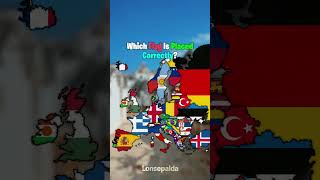 Which 2 Flags Are Placed Correctly mapping maps europe countryballs viral trend shorts [upl. by Mella]