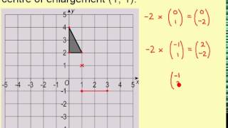 Clip 181 Enlargement by a Negative Scale Factor [upl. by Still]